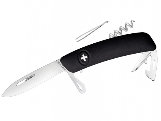 SWIZA Taschenmesser schwarz D03 11 Funktionen Messer Taschenwerkzeug