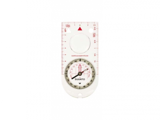 Kompass SUUNTO Linealkompass A-30 360-Grad-Einteilung Lupe nachleuchtende Markierungen