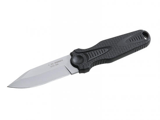 Herbertz Neck Knife 7cm Klinge rostfrei 420 Stahl mit Kunststoffscheide Tragekordel