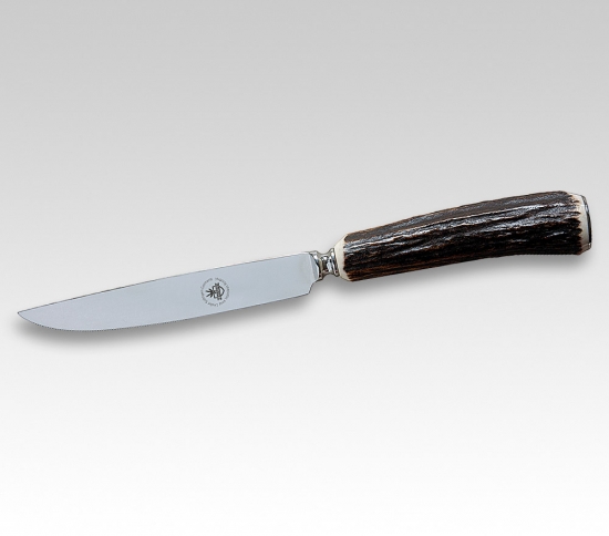 Linder Rehwappen Steakmesser rostfrei 12 cm echter Hirschhorngriff 299630