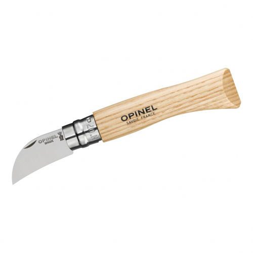 Opinel Messer No 07 rostfrei Kastanienholz zum Schneiden und Schälen von Kastanien und Oliven Virobloc
