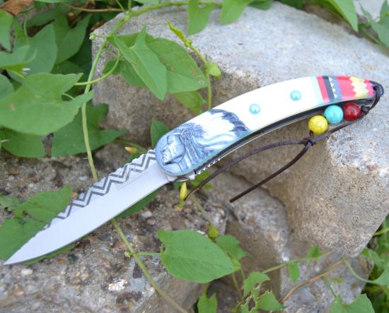 Master Collection Einhandmesser Messer Indianer Design